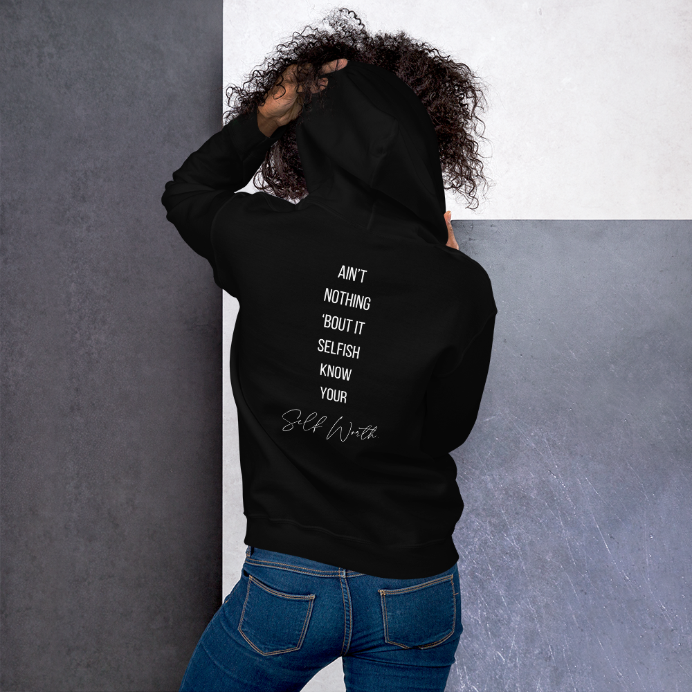 Self Worth (Hoodie - Black)