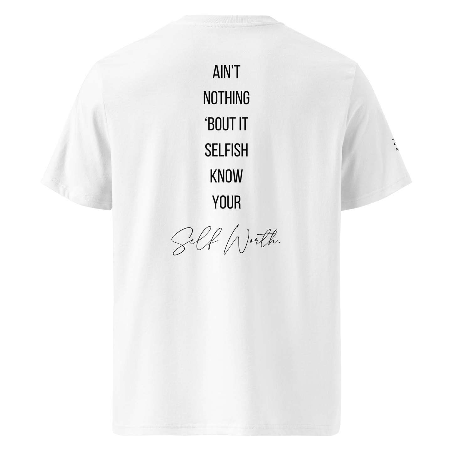 Self Worth Tee (White Embroidery)